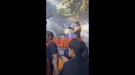 Handheld Smoke Machine Sends Woman Flying