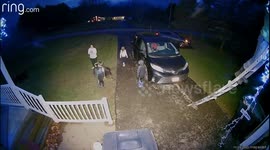 Dad Falls Off Ladder While Hanging Christmas Lights