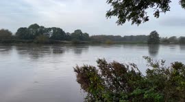 Flood waters remain high in Nottingham, UK