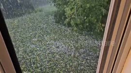 US: Hail Pelts Dane County In Wisconsin Amid Severe Thunderstorm Warning