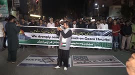HATE USA! Pro-Palestinian rally marches to US consulate in Karachi, Pakistan