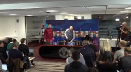 Ten Hag leads minute's silence for Sir Bobby Charlton at press conference in Manchester, UK