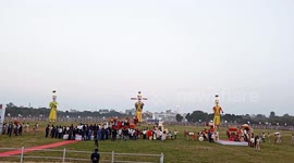 Millions of devotees participated on the occasion of  Vijayadashami 70 Feet Ravana Burnt in Northern India