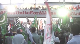 Rally to support Palestinians in Karachi, Pakistan