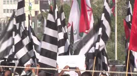Pakistanis rally to support Palestinians in Karachi, Pakistan