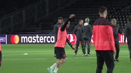 Manchester City train in Switzerland ahead of Young Boys clash