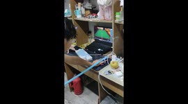 College student improvises realistic 3D billiards experience with mouse and stick