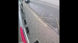 Car collision sees vehicle ram coffee shop in Russia