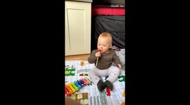 Baby bursts into tears after being told 'No' for the first time