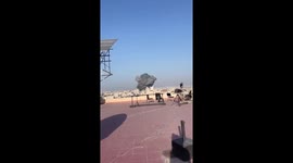 The moment of the IDF attack in Gaza