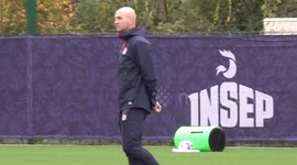 England team train ahead of Rugby World Cup Bronze Final match against Argentina in France