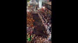 Bizarre coconut smashing ritual unfolds in Bangkok