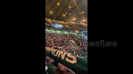 Celtic fans defy club appeal in show of support for Palestine during Champions League match