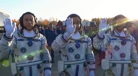 A look at Shenzhou-17 manned spaceship launch in 90 seconds