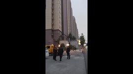 Perfectly timed video appears to show man's head on fire