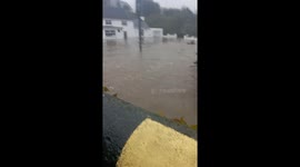 Storm Babet Floods Riverstick, Ireland