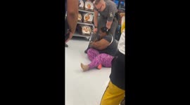 Grocery Store Arrest Turns Rowdy