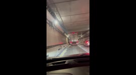 Truck Scrapes In The Sumner Tunnel