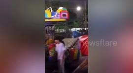 Three injured when fairground ride collapses in Bangkok
