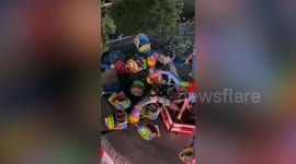 Three revellers injured when fairground ride collapses in Bangkok