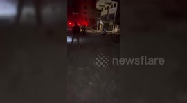 Israeli Air Strike On Gaza's Tal Al-Hawa