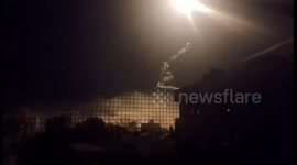 Israeli Fires Flare Bombs In Sheikh Radwan, Gaza