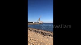 Former power station in New Jersey implodes during demolotion