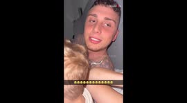 Little boy unexpectedly punches his dad hard on his nose *Hilarious*