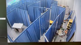 Halloween fail! Man watches on helplessly as maze slowly collapses
