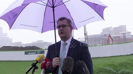 DUP leader gives update on post-Brexit trading talks with Government in Belfast, UK