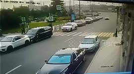 Scooter crossing causes car crash in St. Petersburg incident