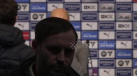 Manchester City 2-1 Brighton: Pep Guardiola post-match press conference in Manchester, UK