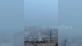 Israeli bombardment on the Gaza City, Palestine