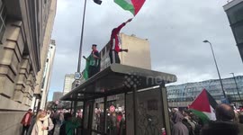 London covered in pro Palestine graffiti amid ongoing Free Palestine protests