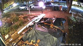 Vehicle Flips After Hitting Parked Car On Residential Street