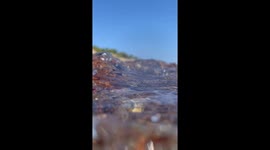 Seaside, swimming in warm and nice water in  Mallorca in Spain in October  2023