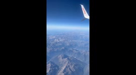 Travel by plane,End of our holiday, nice view from sky, France under.