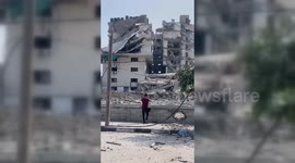 Israeli Air Strikes Lay Waste To Gaza Neighbourhoods