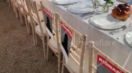 ‘The Empty Shabbat Table’ Installation in London for the Israeli hostages held by Hamas