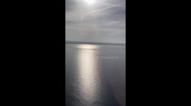 , View from plaine, landing in to Palms de Mallorca, October