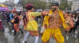 Diwali Festival kicks off with colourful dance in Trafalgar Square