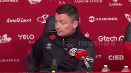 Sheffield United 1 - 2 Manchester United: Paul Heckingbottom post-match press conference in Sheffield, UK