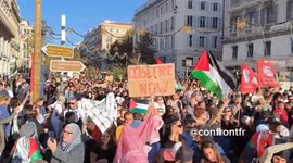 France: More Than 2,000 People Join March To Support Palestinians In Marseille