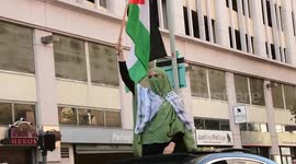 Thousands Rally in Downtown Los Angeles in Support of Palestine