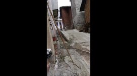 Brave kid rides cart downhill in China