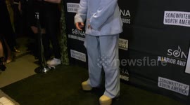 Justin Tranter attends the 2023 SONA Warrior Awards red carpet in LA, USA