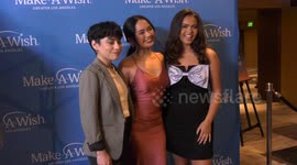Ceci Bagalot, Nayah Damasen, Miia Harris attend the 2023 Wish Gala red carpet event in LA, USA