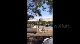 US: Brush Fire Breaks Out Near Camarillo Airport, Southern California