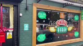 Footage of Friends-themed cafe in Bexleyheath, UK as world mourns loss of star Matthew Perry