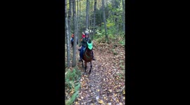 Little Twinkle Toes Was All Fired Up for the Trail Ride